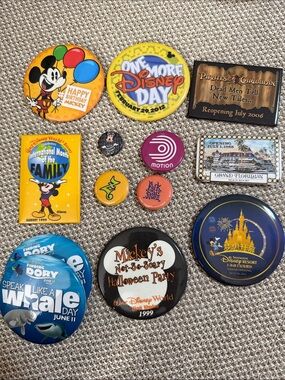 Disney Assorted Buttons - Mickey’ Birthday, Pirates - Grand Floridian Opening